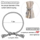 thumbnail image 5 of Sujetadores de Cortina Apipi 4 Piezas Cuerda Boho 100 cm Gris, 5 of 7