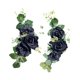 thumbnail image 4 of 2 Piezas Berizos De Flores Artificiales Garlands Florales Para La Puerta Delantera Para Centros De Mesa Negro, 4 of 5