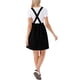 thumbnail image 3 of Vestido Pichi INSPIRE CHIC para Mujeres Línea A Tirantes Ajustables Largo hasta la Rodilla Vestidos Peto XL Negro, 3 of 6