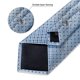 thumbnail image 4 of Corbata celeste formal hombre paño y colleras Celeste Diamantes, 4 of 5