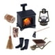 thumbnail image 2 of Juego De Decoración De Chimenea Para Casa De Muñecas, Bricolaje, Decoración De Fiesta, Linterna De Simulación, Pieza De Casa De Muñecas 1/12, 2 of 5