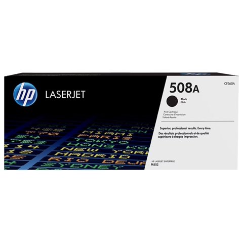 Cartucho De Tóner Hp 508A Laserjet Cf360A 6000 Páginas Negro