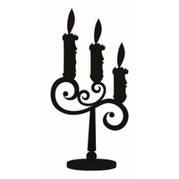 Rienda Libre Graphics - Decomural Vintage Candle Stick Christmas Ws-15185