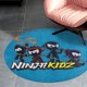 thumbnail image 4 of Niños Ninja Alfombra Redonda de Felpa Coral, Antideslizante, No Desprende Pelusas, Lavable y Duradera para Salón, Dormitorio y Habitación de Niños 60cm, 4 of 6