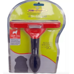 Genérico - Cepillo Deslanador Pelo Largo Perro Gigante Color Rojo