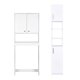 thumbnail image 1 of Combo Estante 2 Puertas + Estante Organizador Baño Blanco, 1 of 13