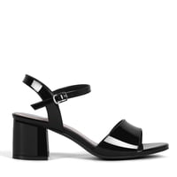 Sandalia Casual Taco Negra Mujer Weide Gh64