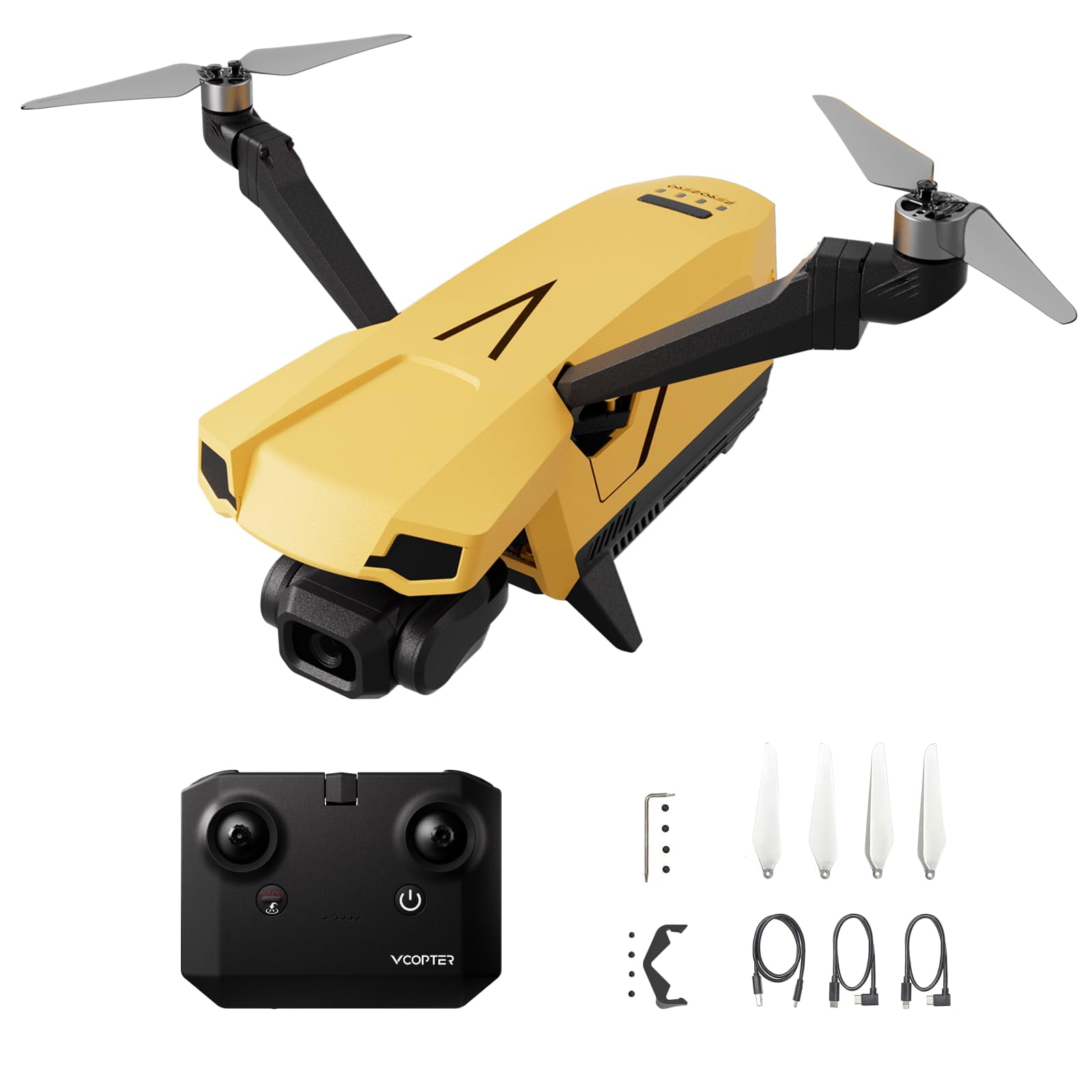 Drone Vcopter Falcon Mini Bicopter 4k Con Cámara De 34 Minutos De Vuelo