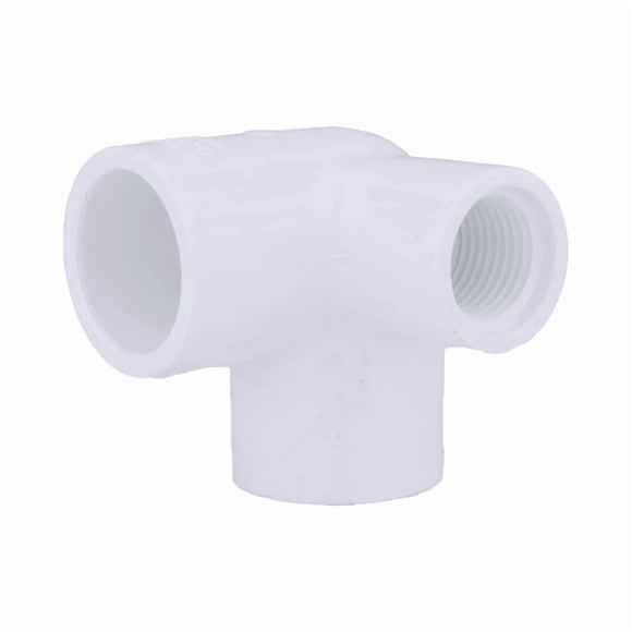 Codo de salida lateral de PVC Charlotte Pipe Schedule 40 1x1 in
