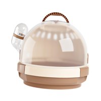 Ioensy - Jaula De Transporte Para Hámster Casa Para Hámster Cálida Para Exteriores Animales Pequeños Chinchilla Marrón