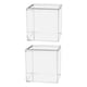 thumbnail image 5 of 2x Caja De Almacenamiento De Acrílico Transparente Caja De Aperitivos Apilable 7,5 Cm X 7,5 Cm X 7,5 Cm, 5 of 5
