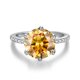 thumbnail image 2 of Anillos de Moissanita Blancos/amarillos de 5 Uds para Mujer Corte Redondo Color D VVS1 Anillos de Diamante Anillos de Compromiso y Boda de Moissanita de 6 Puntas para Mujer con Certificado, 2 of 8