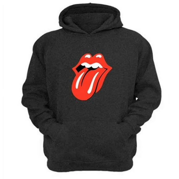 Polerón Canguro The Rolling Stones Gris Oscuro Talla M Unisex