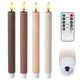 thumbnail image 2 of Juego de 4 velas LED West Ivory 25 cm con control remoto, 2 of 8