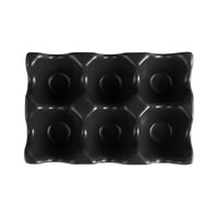 Bothyi - Bandeja Para Huevos Con 6 Agujeros, Dispensador De Huevos Antideslizante Duradero Para Encimera, Cocina, Hogar, Negro