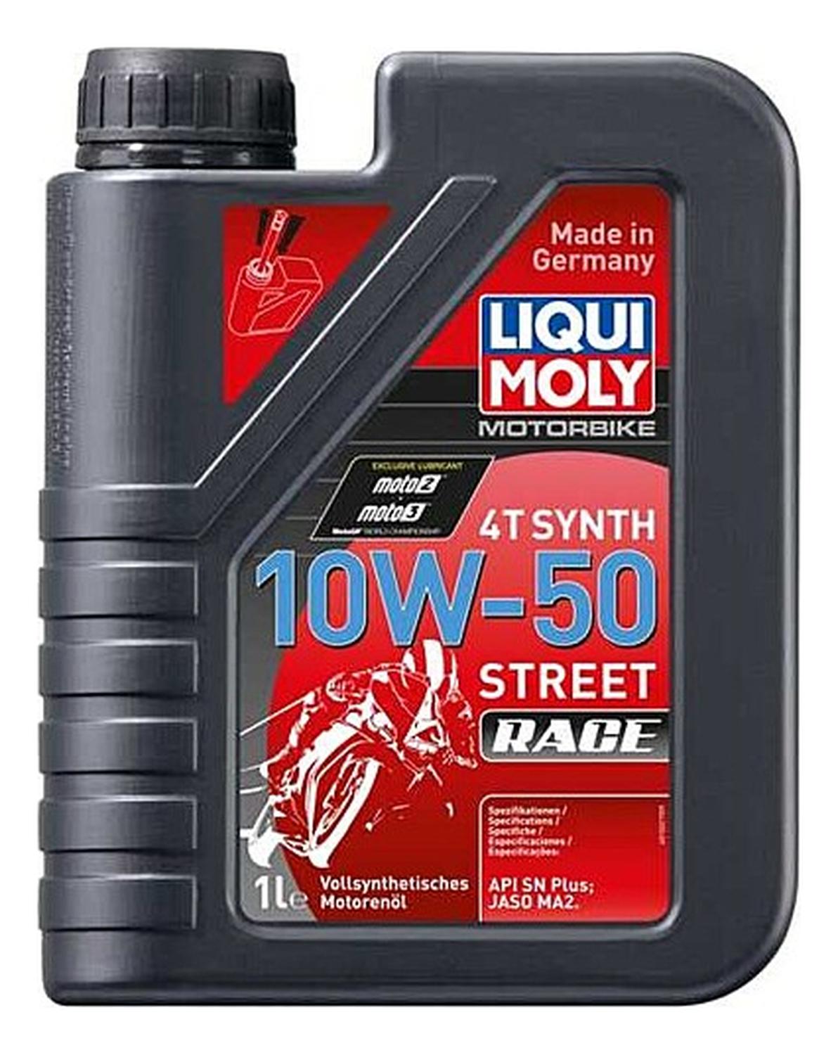 Aceite Para Motor Liqui Moly Sintético 10W-50 Para Motos Y Cuatriciclos De 1 Unidad X 1L