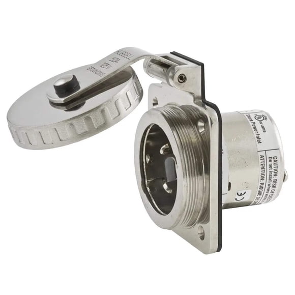 Entrada de energía de costa Hubbell SS 50A 125V de acero inoxidable