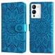 thumbnail image 1 of Funda tipo cartera FOXDOCK para Infinix Note 12 , diseño girasol en relieve, cuero PU, cierre magnético, soporte y tarjetero, 1 of 5