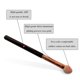 thumbnail image 5 of Set de brochas de maquillaje UorPoto de 10 piezas con aplicador de esponja para sombras de ojos, 5 of 7