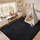 thumbnail image 5 of Alfombra de área FinRèc Home 274 cm x 183 cm Negra Lavable, 5 of 8