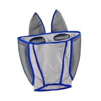 Magideal - Máscara Antimoscas Para Caballos, Translúcida, De Granja, Con Protección Solar, Fácil De Usar, Transpirable, Para Caballos Medianos Y Pequeños.