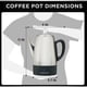 thumbnail image 2 of Cafetera eléctrica Mixpresso 10 tazas de acero inoxidable, 2 of 8