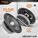thumbnail image 3 of Altavoz de gama media PRV AUDIO 6MR250B-4 Slim 6.5" 250W 4 Ohm, 3 of 9