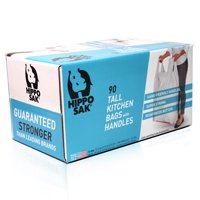 Bolsas De Basura Hippo Sak Tall Kitchen, 13 Galones (90 Unidades)