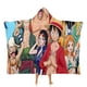 thumbnail image 1 of One Piece Manta Capa con Capucha Anti-Bolitas, Manta de Lana Ártica Suave, Manta Portátil de Felpa Ligera y Lujosa, Poncho para Siesta en Casa y Oficina, 100*130cm, 1 of 6