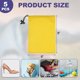 thumbnail image 2 of Uxcell 5 piezas de bolsa con cordón de poliéster 210D con cierre, bolsa de almacenamiento de viaje impermeable de 6 x 8 pulgadas, amarillo, 2 of 7