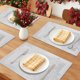 thumbnail image 2 of Juego de 6 Manteles Individuales de Otoño para Decoración de Mesa de Comedor, Mantel de Mesa de Cocina Lavable con Patrón de Copo de Nieve Plateado 45*30cm, 2 of 6
