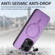 thumbnail image 3 of Magnetic Slim Case for Xiaomi Redmi Note 13 Pro 4G with Camera Guard & Anti-Scratch Back Purple, 3 of 5