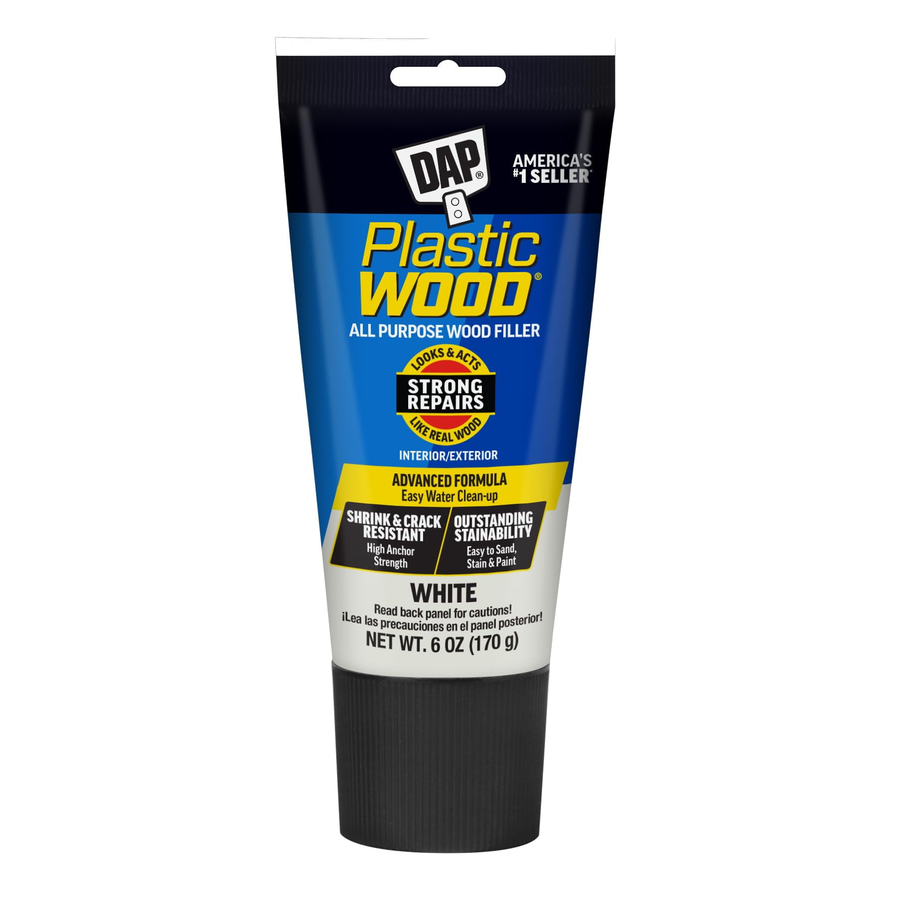 Dap - Wood Filler Plastic Wood Látex Multiusos 180 Ml Blanco
