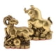 thumbnail image 1 of 2 Piezas De Latón Puro Estatuilla De Animal Chino Estatua Ornamento Cabra + Buey, 1 of 6