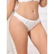 thumbnail image 4 of INSPIRE CHIC Ropa interior de bikini de encaje de mujer de tiro bajo, transpirables, sin costuras, satén, talla extra grande, blanco, 4 of 4
