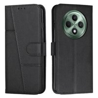 Funda Flip Para Foxdock Oppo Reno12 F – Carcasa Delgada Y Resistente A Impactos Con Soporte Para Uso Diario Y Profesional