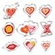 thumbnail image 1 of Juego de cortadores de galletas Wmtidene en forma de corazón de acero inoxidable, 9 piezas, 1 of 6