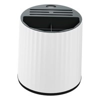 Magideal - Cubiertos Estante De Almacenamiento Soporte Para Palillos Reutilizable Cubiertos Estante De Secado Organizador De Cocina Cubiertos Contenedores De , Blanco Negro