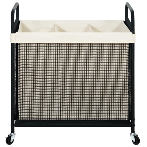 Cesto De Ropa Sto Sto De 3 Secciones, 120 L, Con Bolsa De Forro Extraíble