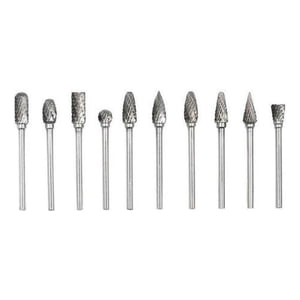 Genérica - Set 10 Fresas Rotativas Para Metal, Taladro Y Dremel, Lima
