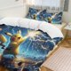 thumbnail image 3 of 3 Piece Bedding SetPokemon Electro Shock Comforter Set for Kids Boys Teen Tween 3D Lightweight Microfiber Bedding Sets, 3 of 5