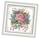 thumbnail image 5 of Kit de punto de cruz de flores Bricolaje estampado para principiantes 27 x 27 cm 14 u., 5 of 5