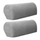 thumbnail image 4 of Sofá reposabrazos cubre antideslizante brazo extensible protector de muebles gris claro, 4 of 5