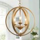 thumbnail image 1 of Candelabro KSANA de 3 luces esfera dorada 39 cm 120 V, 1 of 7