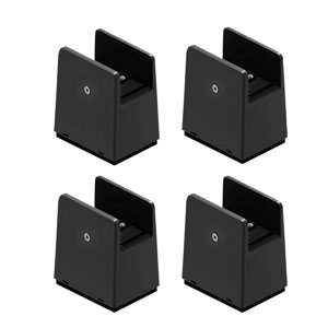 Bothyi - Paquete De 4 Elevadores De Mobiliario Elevador De Muebles Pies De Silla Elevador De Mesa Para Muebles H 5 Cm Negro 10-37 Mm