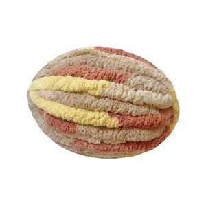 Bothyi - Hilo Grueso Y Grueso De Poliéster Para Manta Tejida, Fabricación De Alfombras, Color Beige Y Naranja