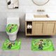 thumbnail image 2 of Ben 10 Juego de 3 alfombras de baño de coral fleece: tapete de baño + alfombra de inodoro en forma de U + funda de tapa de inodoro en forma de O, 2 of 6