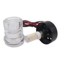 Magideal - Luz De Navegación De La Embarcación Señal De Navegación A Prueba De Chapoteo La Luz De Anclaje De Yates De Lámpara De Montaje De Tornillo Universal Blanco