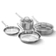 thumbnail image 1 of Juego de utensilios de cocina Calphalon de acero inoxidable cepillado de 3 capas, 6 piezas, 1 of 4