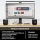 thumbnail image 2 of Parlantes PC MELOGAGA RGB USB 3W 2.0 Mini LED, 2 of 3